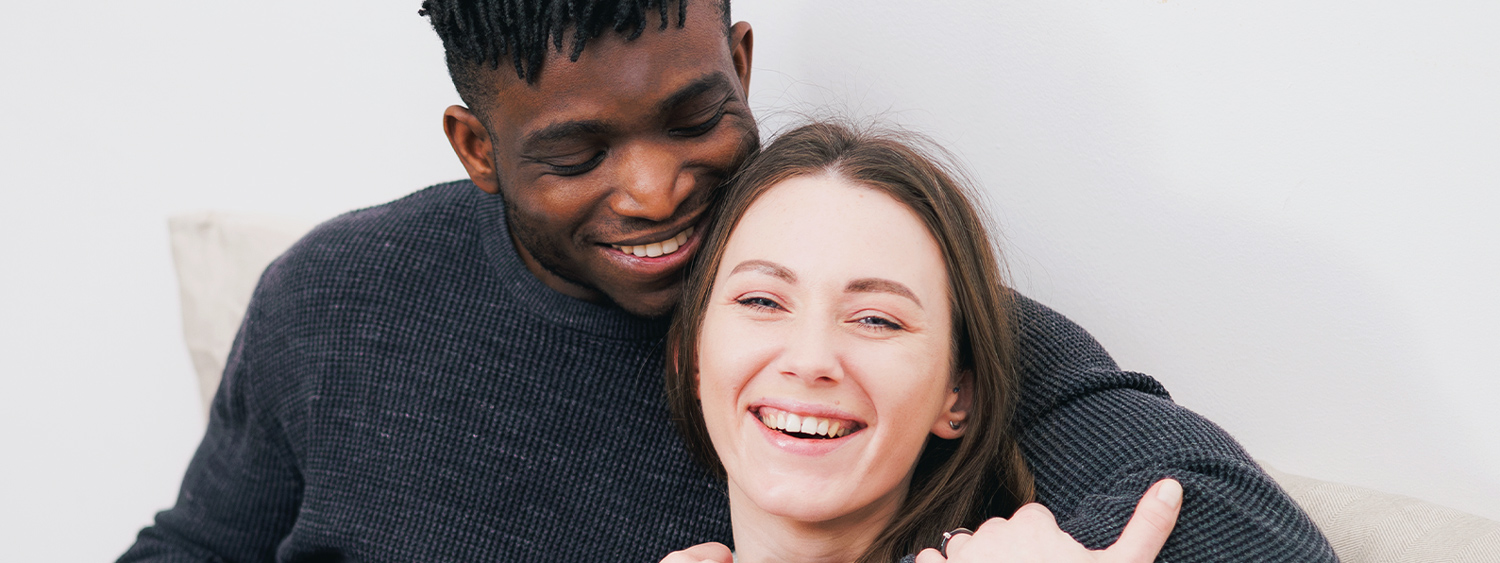 Happy couple after dental care at James Dental in Des Moines IA